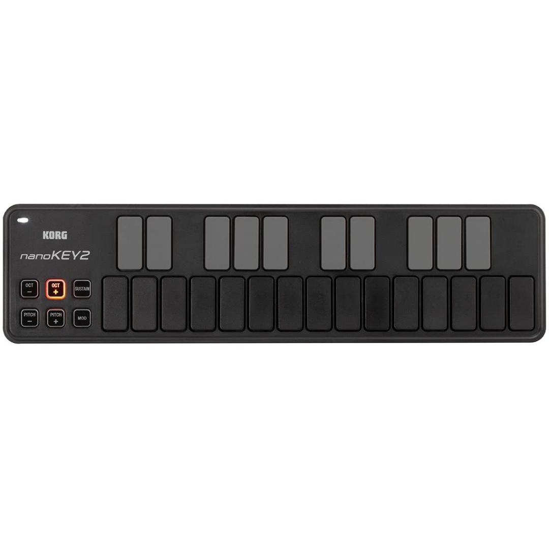 Korg nanoKEY2 25-key Keyboard Controller - Black (nanoKEY 2), KORG, MIDI CONTROLLER, korg-midi-controller-nanokey2-bk, ZOSO MUSIC SDN BHD