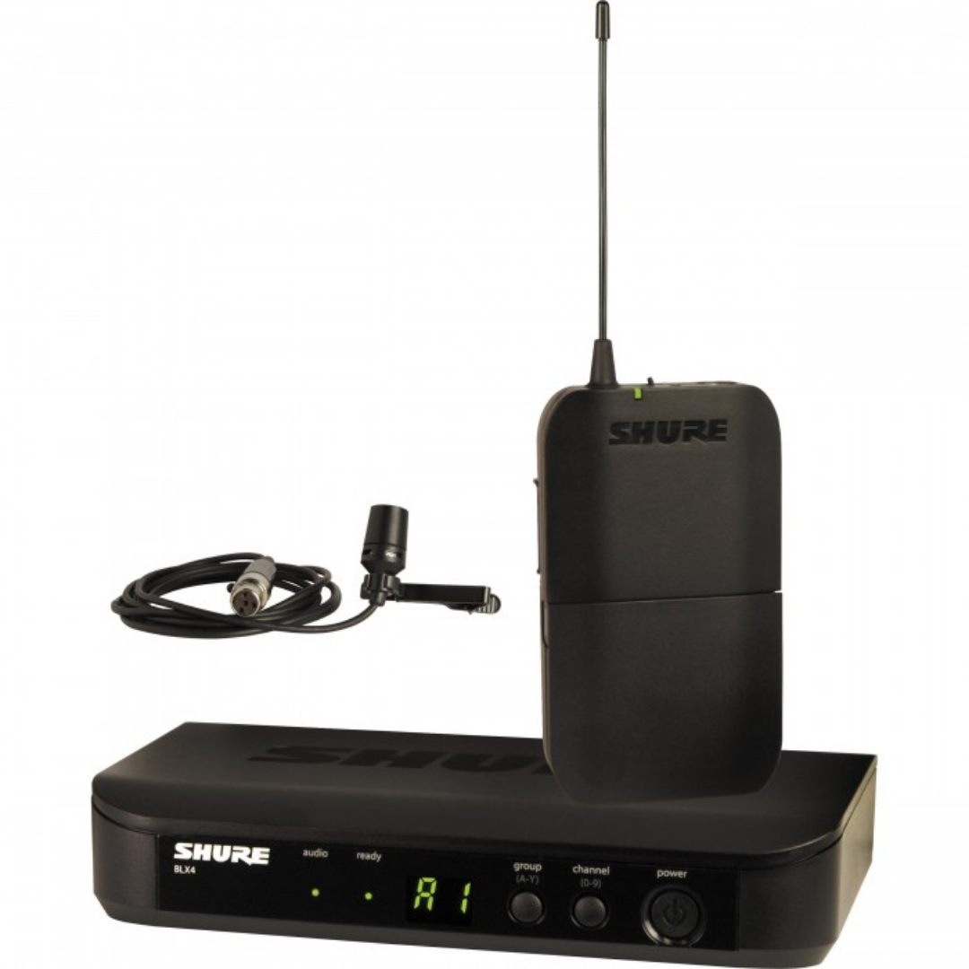 Shure BLX14/CVL Wireless Lavalier Microphone System, BLX4 Receiver, BLX1 Bodypack Transmitter & CVL Cardioid Condenser Lavalier Mic with Free Gator GM-1W Wireless Bag, SHURE, WIRELESS MICROPHONE SYSTEM, shure-wireless-microphone-system-blx14-cvl, ZOSO MUSIC SDN BHD