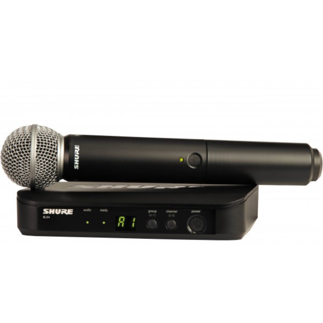 Shure BLX24/SM58 Handheld Wireless System, BLX4 Receiver & BLX2/SM58 Handheld Transmitter with Free Gator GM-1W Wireless Bag, SHURE, WIRELESS MICROPHONE SYSTEM, shure-wireless-microphone-system-blx24-sm5, ZOSO MUSIC SDN BHD