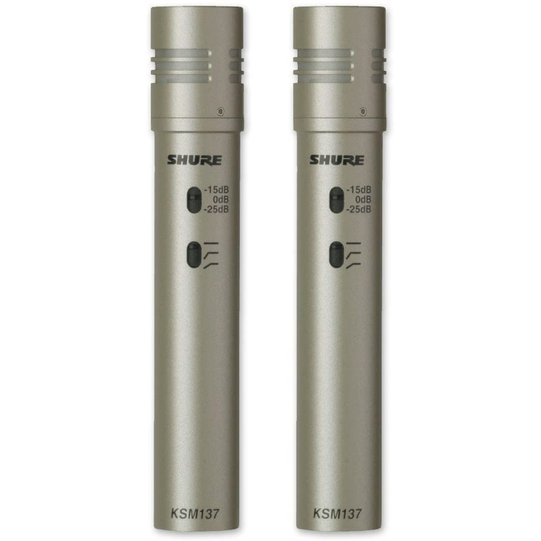 Shure KSM137/SL STEREO Cardioid Condenser Instrument Microphone - Stereo Pair (KSM137-SL / KSM137SL / KSM137 SL), SHURE, MICROPHONE, shure-microphone-ksm137-slstereo, ZOSO MUSIC SDN BHD