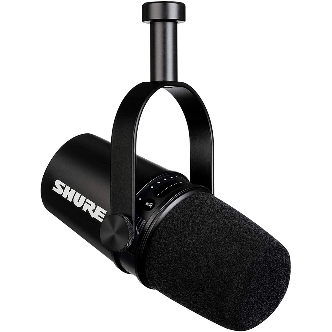 Shure MV7 USB Podcast Microphone - Black (MV-7/MV 7, SHURE, MICROPHONE, shure-microphone-mv7, ZOSO MUSIC SDN BHD