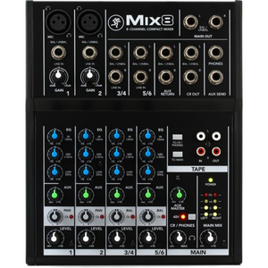 MACKIE MIX8 8-CHANNEL COMPACT MIXER (MACMIX-8), MACKIE, AUDIO MIXER, mackie-audio-mixer-macmix-8, ZOSO MUSIC SDN BHD