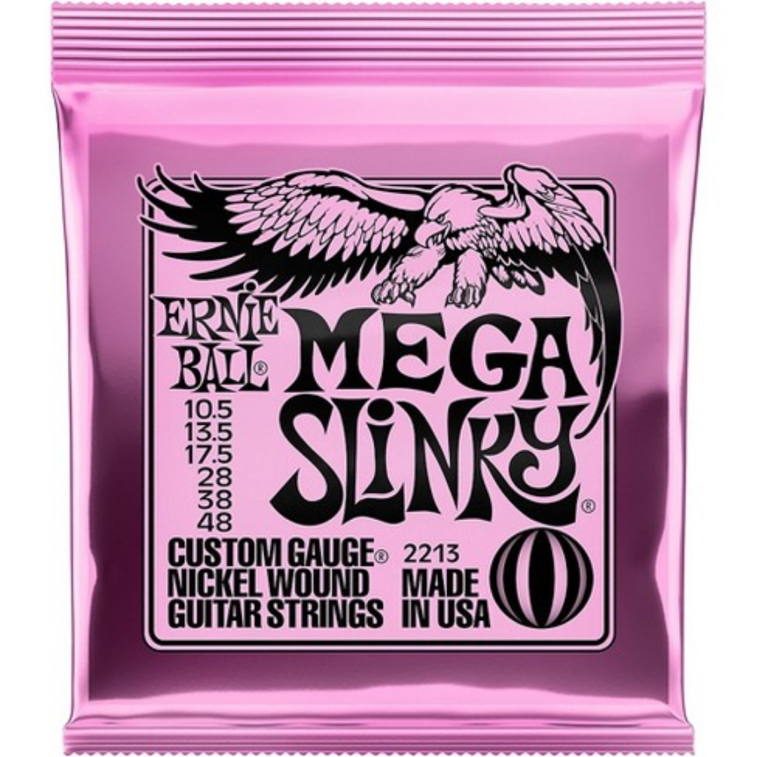 ERNIE BALL 2213 SLINKY ELECTRIC GUITAR STRINGS - 10.5-48 MEGA SLINKY | ERNIE BALL , Zoso Music