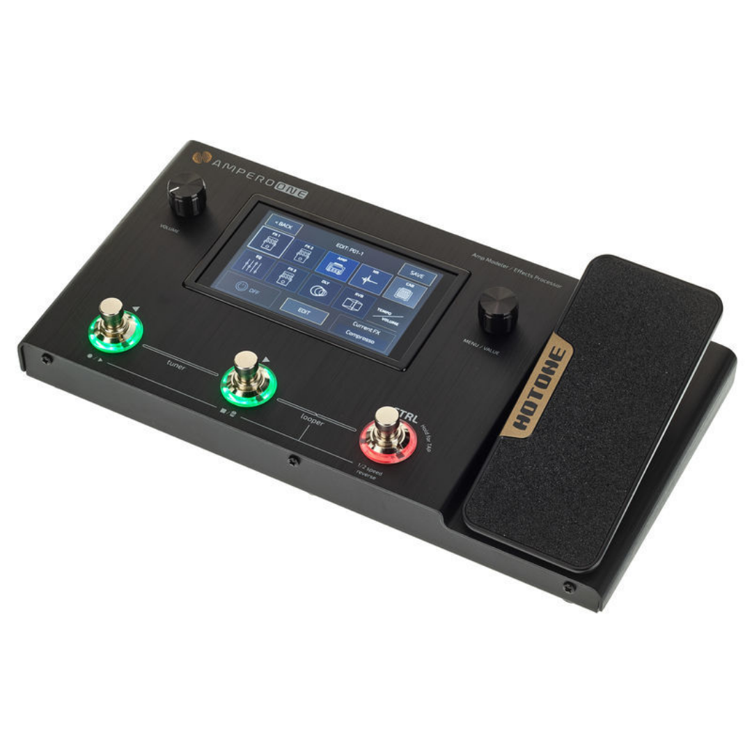 HOTONE MP-80 AMPERO ONE MULTI-EFFECT PEDAL FOR ELECTRIC GUITAR AND ELECTRIC BASS TOUCHSCREEN (MP80/ MP 80/ MULTI EFFECT), HOTONE, EFFECTS, hotone-effects-htn-h26-mp-80, ZOSO MUSIC SDN BHD