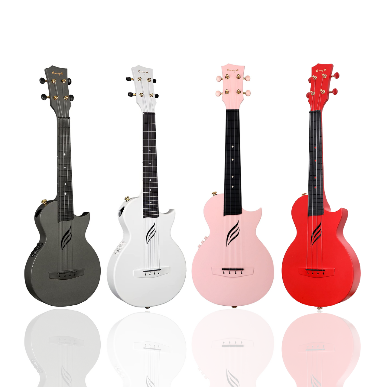 Enya Nova Ue 23" Concert Ukulele With Preamp EQ, Multi Color | ENYA , Zoso Music