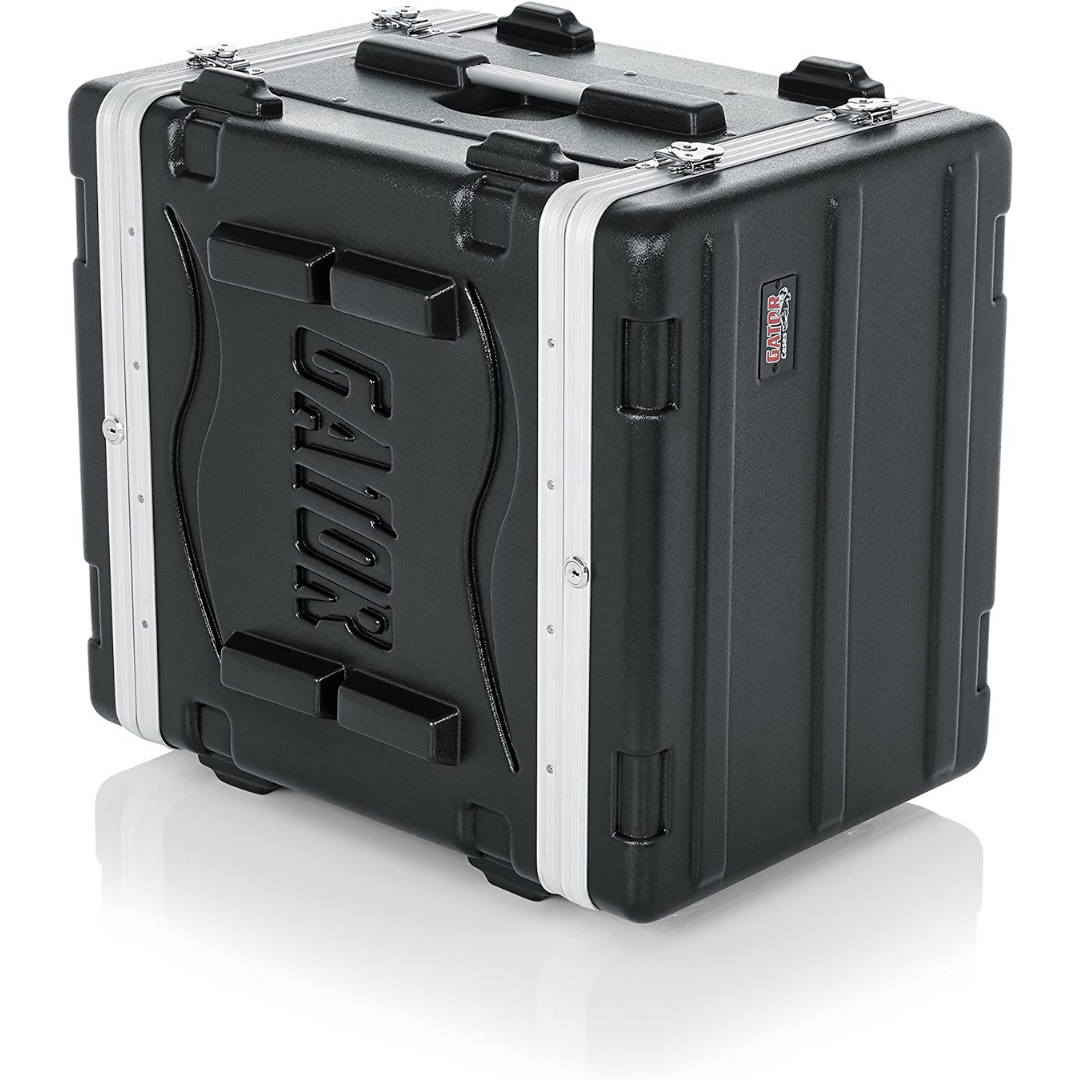 GATOR LIGHTWEIGHT MOLDED 4U SHALLOW RACK CASE 4 RACK SPACES WITH HEAVY DUTY LATCHES SHALLOW 14.25" INCHES DEPTH GR-4S, GATOR, CASES & GIG BAGS, gator-cases-gig-bags-gr-4s, ZOSO MUSIC SDN BHD