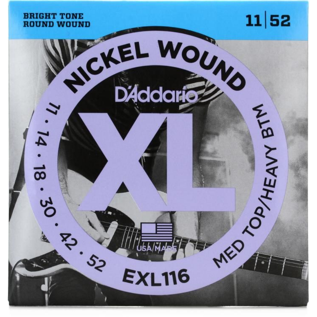 D'ADDARIO EXL116 MEDIUM TOP/HEAVY BOTTOM ELECTRIC GUITAR STRING 11-52 | D'ADDARIO , Zoso Music