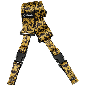 DIMARZIO DD2250 STEVE VAI CLIPLOCK GUITAR STRAP BLACK/GOLD | DIMARZIO , Zoso Music