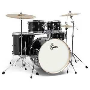 GRETSCH GE4E825B ENERGY 5-PIECE DRUMKIT W/HARDWARE, NO CYMBALS - BLACK, GRETSCH, ACOUSTIC DRUM, gretsch-acoustic-drum-gre-g21-ge4e825b, ZOSO MUSIC SDN BHD
