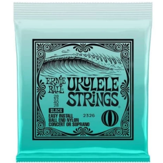 ERNIE BALL 2326 CONCERT/SOPRANO UKULELE STRING BLACK EB2326 | ERNIE BALL , Zoso Music