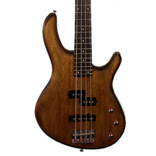Cort Action PJ Electric Bass Guitar With Bag Open Pore Walnut | CORT , Zoso Music