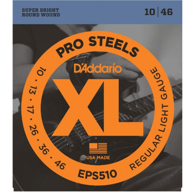 D'ADDARIO PROSTEELS ROUND WOUND ELECTRIC GUITAR STRINGS EPS510 LIGHT 10-46 | D'ADDARIO , Zoso Music
