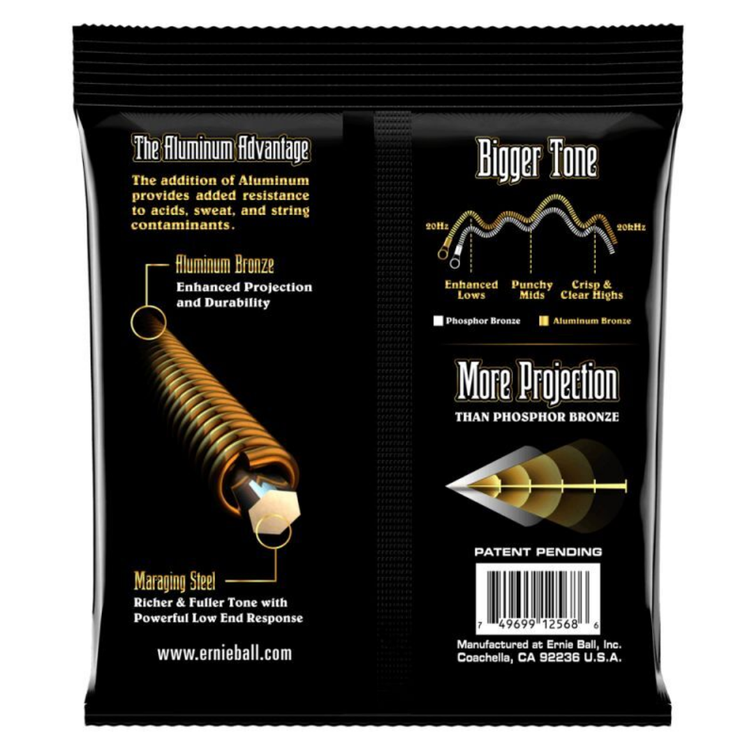 ERNIE BALL 2568 ALUMINIUM BRONZE ACOUSTIC GUITAR STRING 11-52 LIGHT | ERNIE BALL , Zoso Music