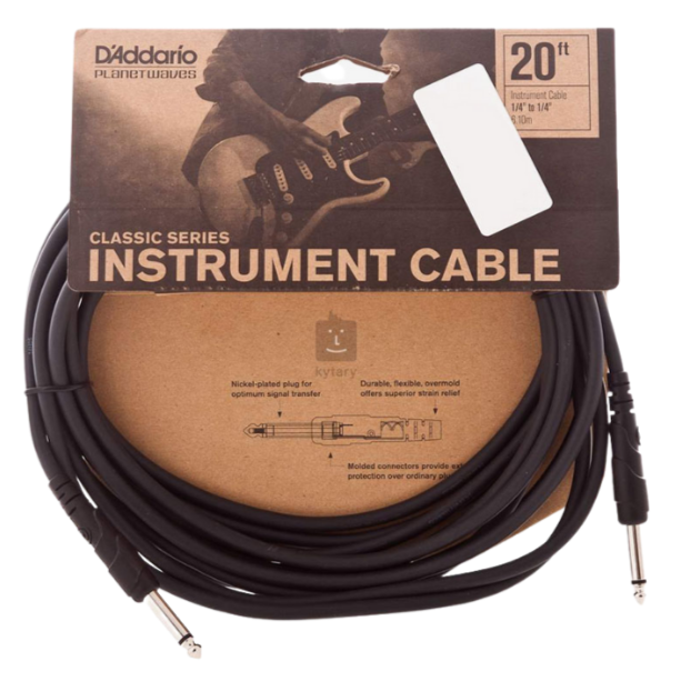 PLANET WAVES PW-CGT-20 CLASSIC SERIES INSTRUMENT CABLE 20 FEET, PLANET WAVES, CABLES, planet-waves-audio-cable-accessory-pwcgt-20, ZOSO MUSIC SDN BHD