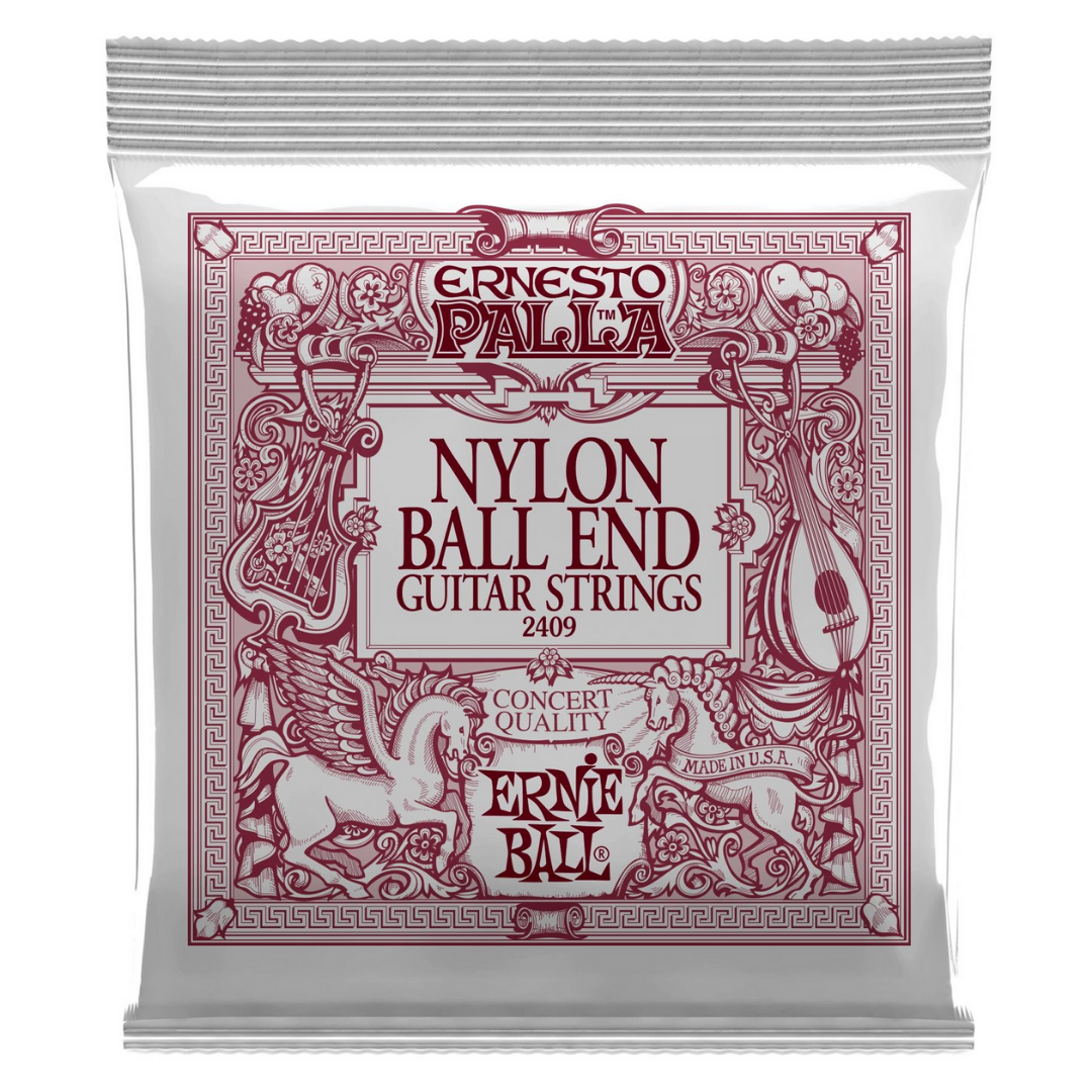 ERNIE BALL EB2409 ERNESTO PALLA BLACK NYLON GOLD BALL END CLASSICAL GUITAR STRINGS | ERNIE BALL , Zoso Music