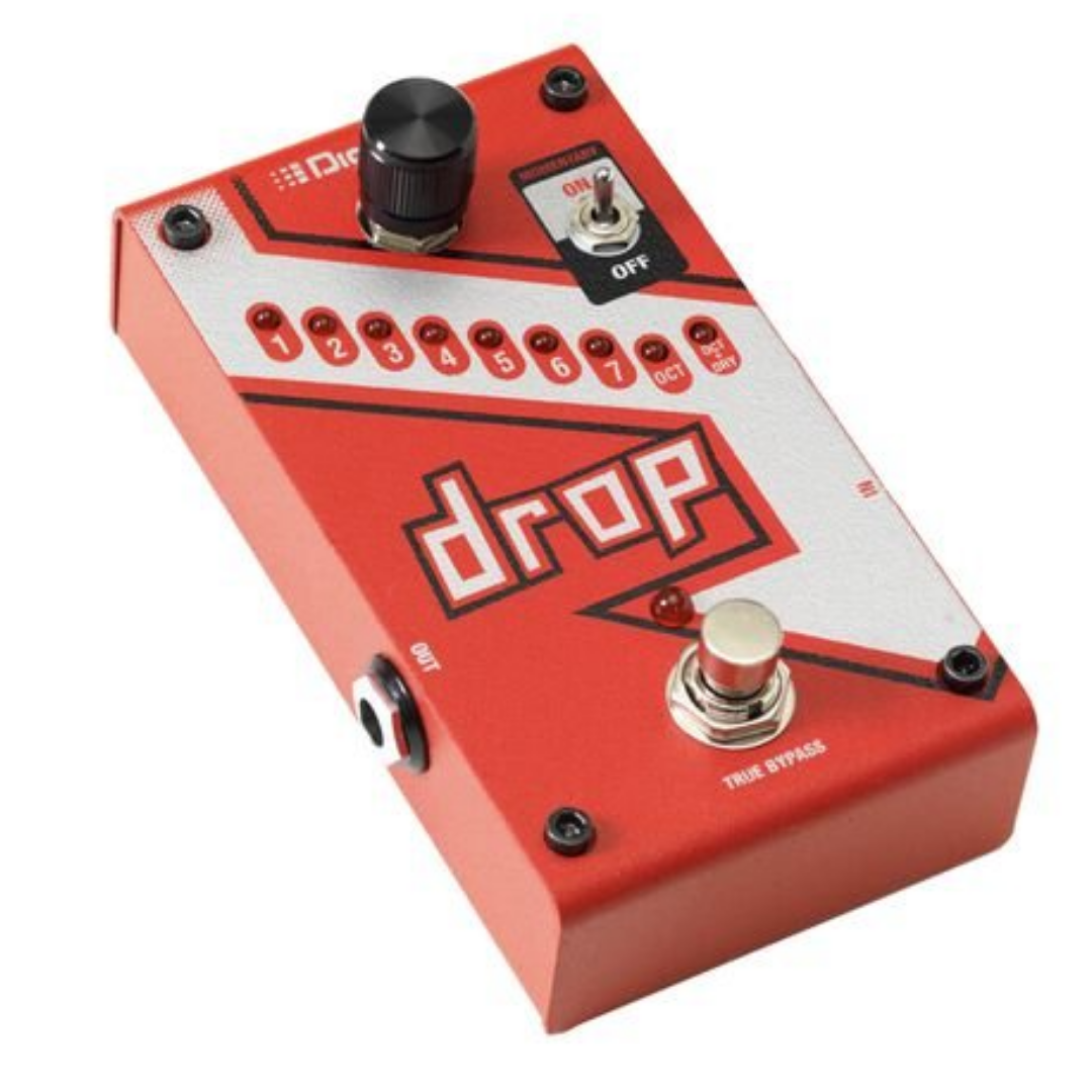 DIGITECH DROP POLYPHONIC DROP TUNE EFFECT PEDAL FOR GUITAR AND BASS FREE POWER ADAPTOR FREE PATCH CABLE (DIGDROP) | DIGITECH , Zoso Music