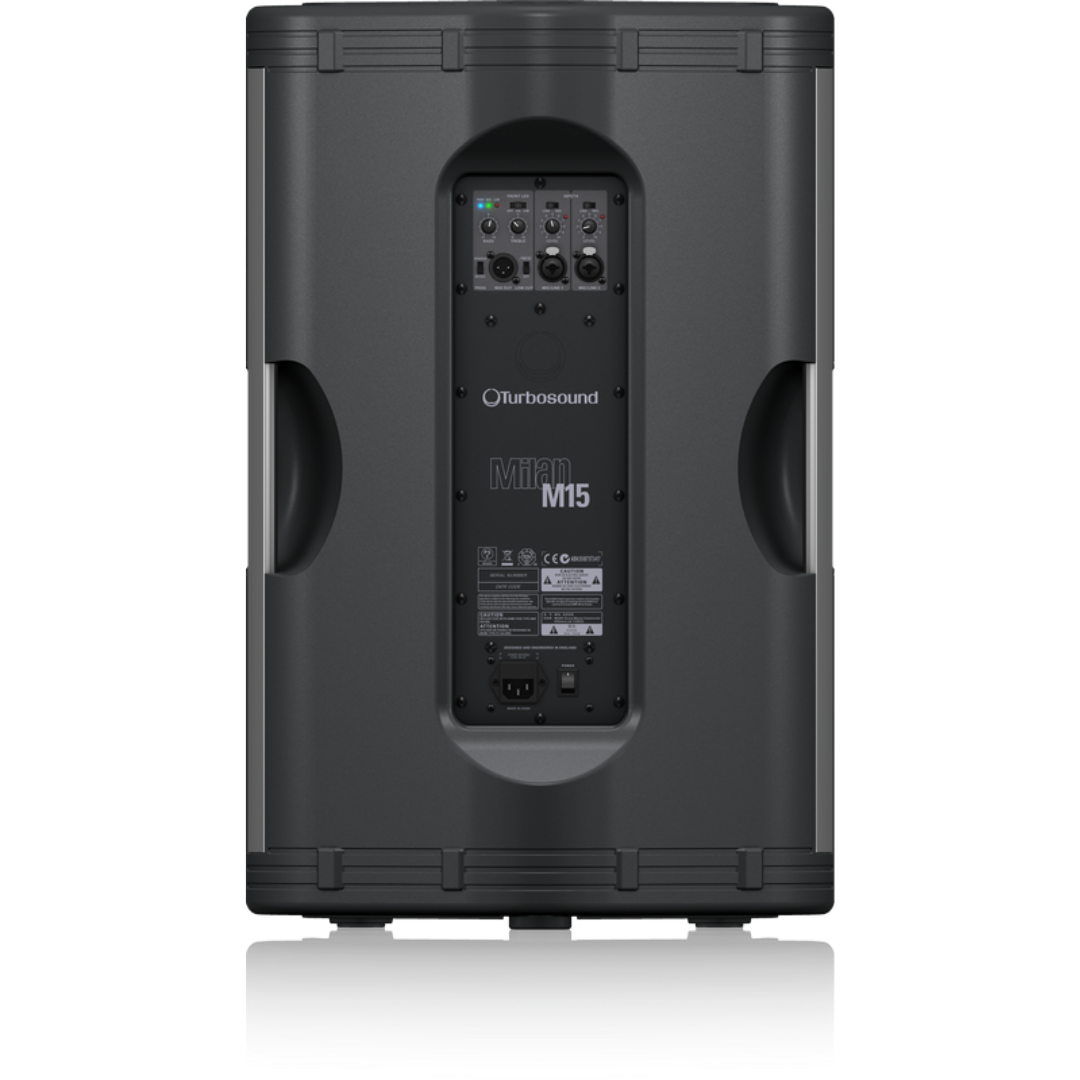 Turbosound M15 1100 Watt 2 Way 15" Full Range Powered Loudspeaker With Klark Teknik Dsp Technology For Portable Pa And Installation Applications, TURBOSOUND, POWERED SPEAKER, turbosound-powered-speaker-m15, ZOSO MUSIC SDN BHD