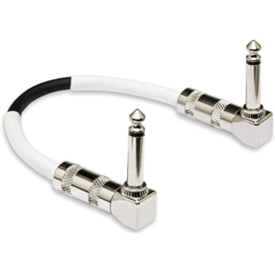 HOSA CPE-106 RIGHT ANGLE TO RIGHT ANGLE GUITAR PATCH CABLE 6 INCH, HOSA, CABLES, hosa-audio-cable-accessory-hosa-h09-cpe-106, ZOSO MUSIC SDN BHD