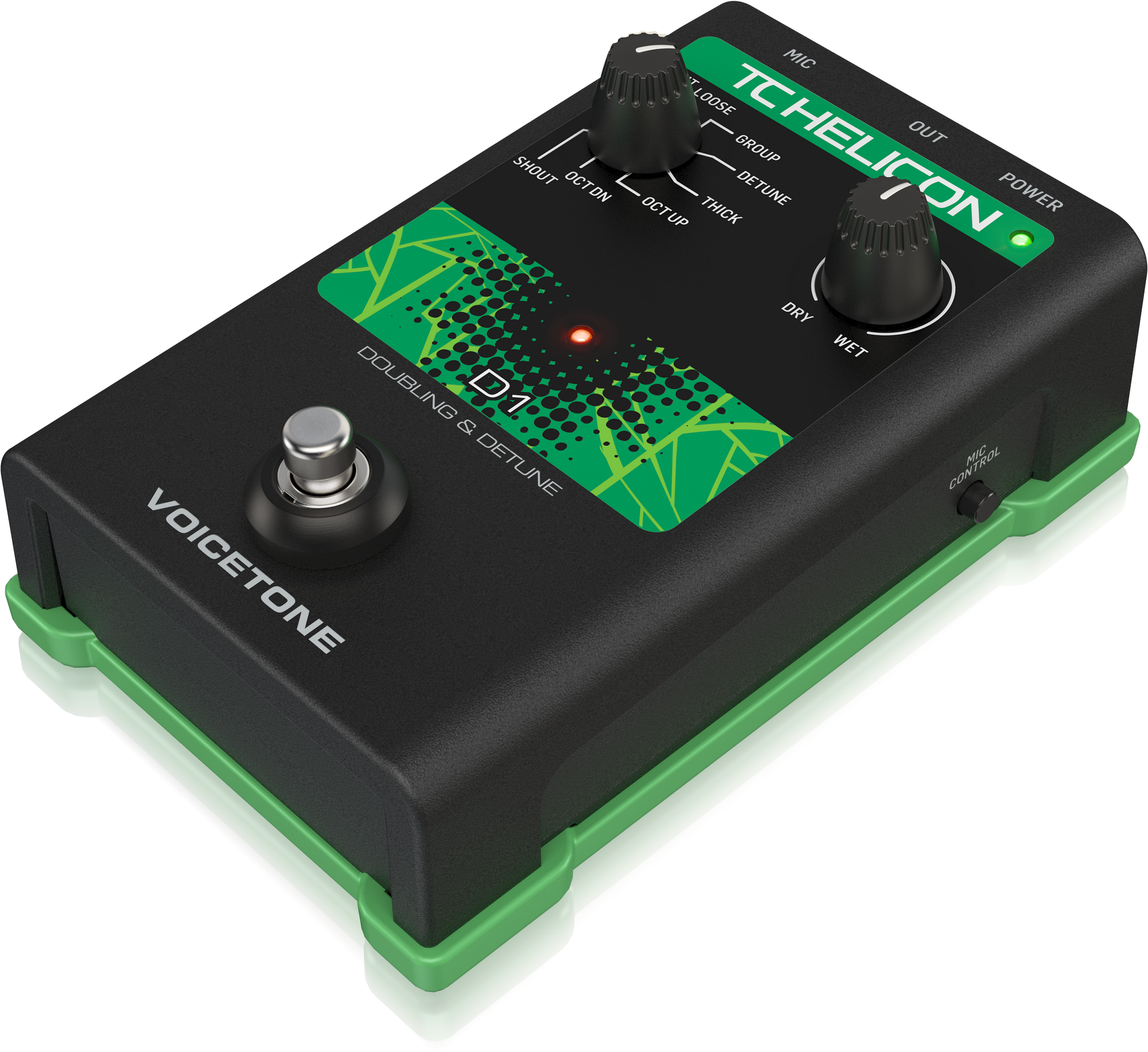 TC HELICON VOICETONE D1 SINGLE-BUTTON STOMPBOX FOR REALISTIC VOCAL DOUBLING EFFECTS, TC HELICON, VOCAL PROCESSORS, tc-helicon-vocal-processors-voicetone-d1, ZOSO MUSIC SDN BHD