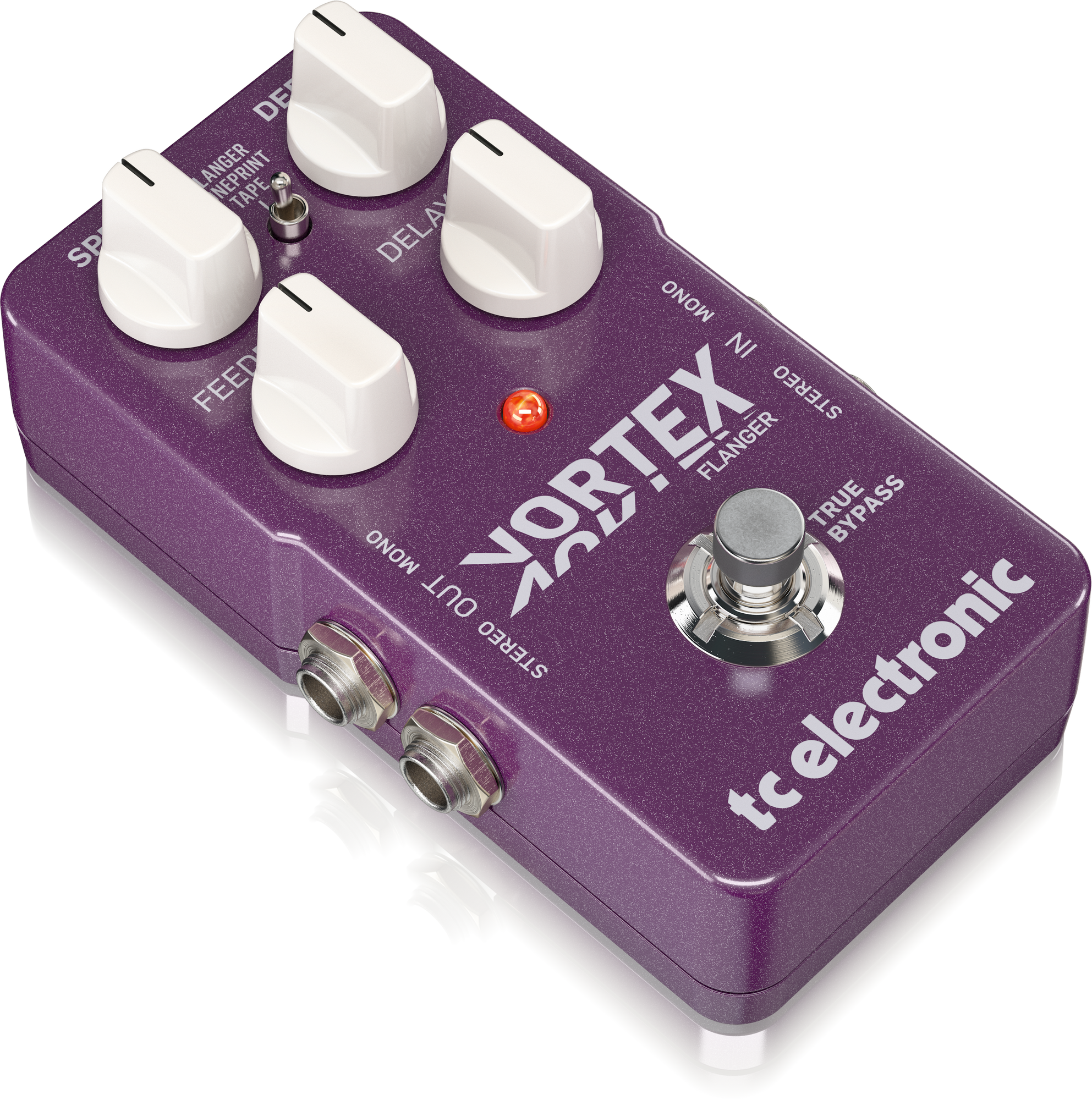 TC Electronic Vortex Flanger Outstanding Toneprint-enabled Flanger Pedal With 2 Built-in Flanger Modes, Deep Control And Stereo I/o, TC ELECTRONIC, EFFECTS, tc-electronic-effects-tc-vortex-flanger, ZOSO MUSIC SDN BHD