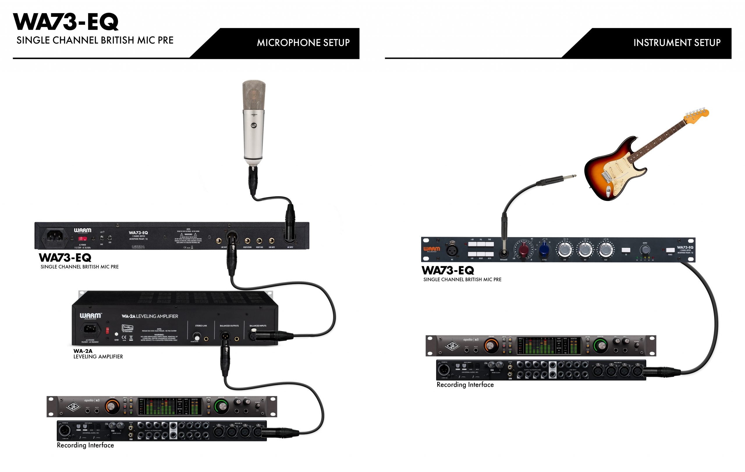 WARM AUDIO WA73-EQ MICROPHONE PREAMP AND EQ |  WARM AUDIO |  AUDIO PROCESSOR |  Zoso Music