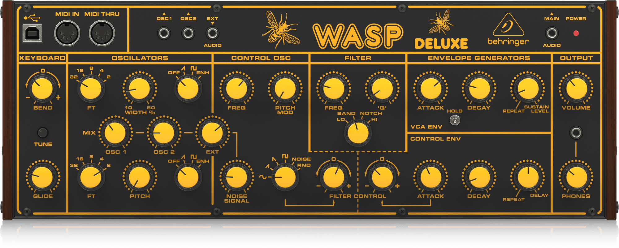 Behringer Wasp Deluxe Desktop Analog Synthesizer | BEHRINGER , Zoso Music