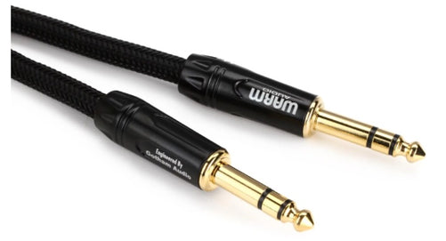 WARM AUDIO PREMIER GOLD TRS TO TRS CABLE - 3-FOOT |  WARM AUDIO |  CABLES |  Zoso Music