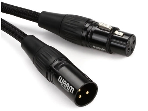 WARM AUDIO PREMIER GOLD XLR FEMALE TO XLR MALE MICROPHONE CABLE - 6-FOOT |  WARM AUDIO |  CABLES |  Zoso Music