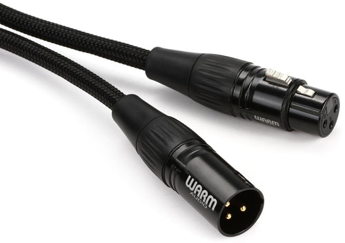 WARM AUDIO PREMIER GOLD XLR FEMALE TO XLR MALE MICROPHONE CABLE - 3-FOOT |  WARM AUDIO |  CABLES |  Zoso Music