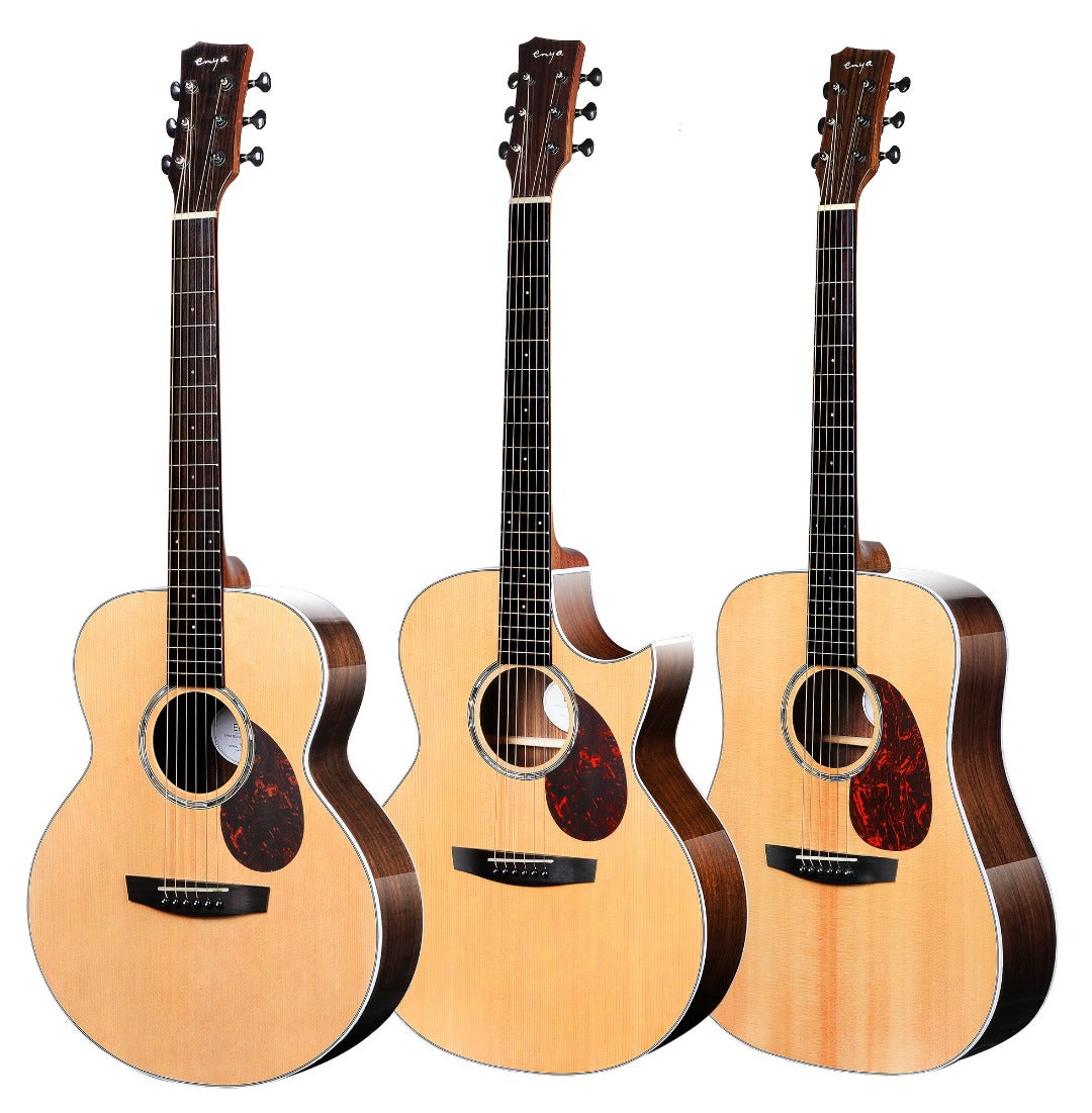 Enya EA-Q1 41" Acoustic Guitar (Aj Body Cutaway) With Bag And Accessories | ENYA , Zoso Music