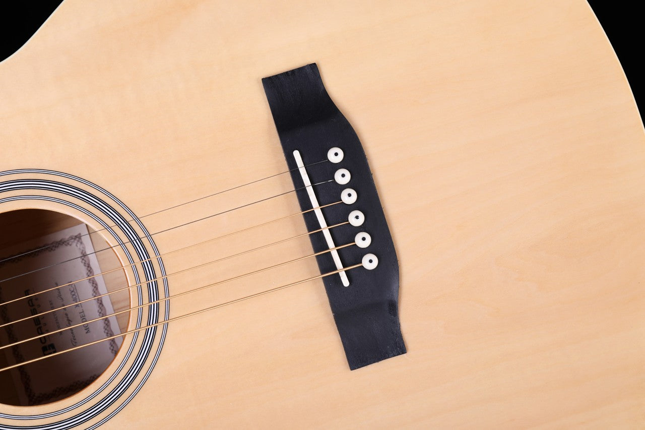 Caesar 40" Acoustic Guitar Cutaway Gloss Finish | CAESAR , Zoso Music