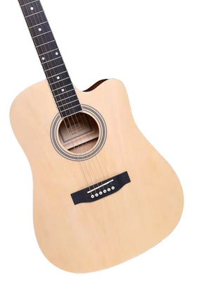 CAESAR X-4102C/N 41IN CUTAWAY ACOUSTIC GUITAR GLOSSY FINISH NATURAL | CAESAR , Zoso Music