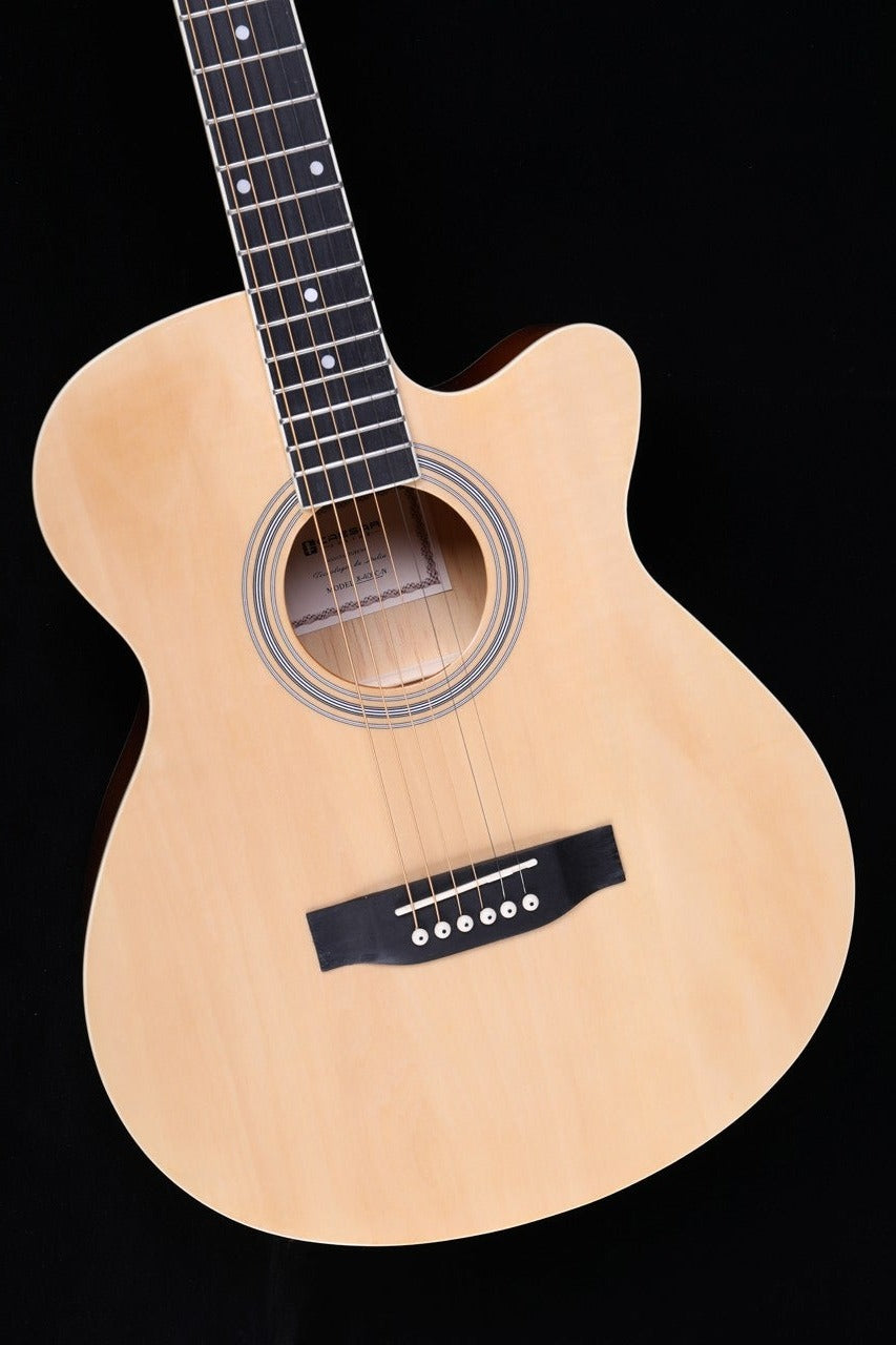 Caesar 40" Acoustic Guitar Cutaway Gloss Finish | CAESAR , Zoso Music