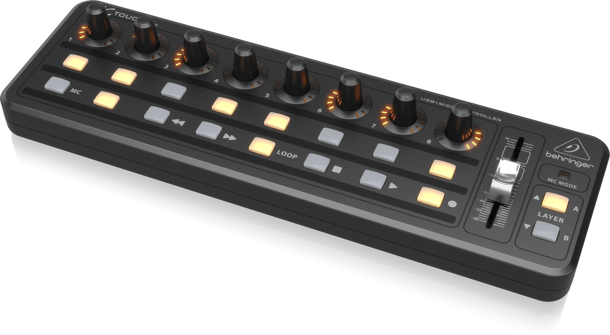 Behringer X-Touch Mini Compact USB Control Surface (XTouch / X Touch) | BEHRINGER , Zoso Music
