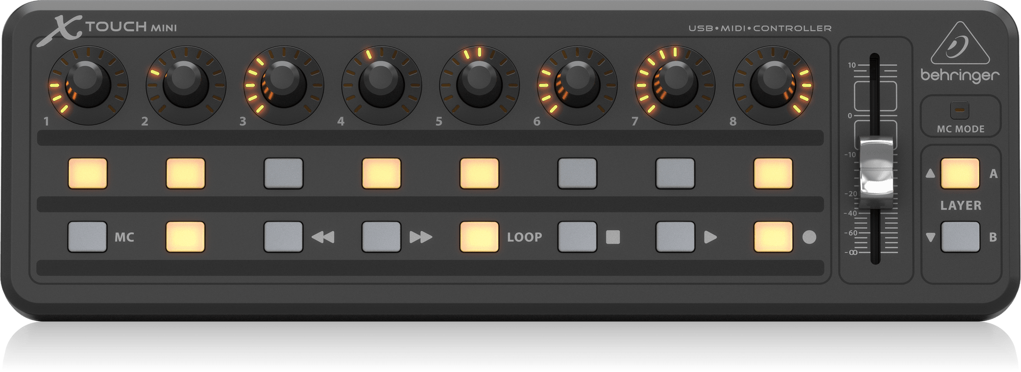 Behringer X-Touch Mini Compact USB Control Surface (XTouch / X Touch) | BEHRINGER , Zoso Music