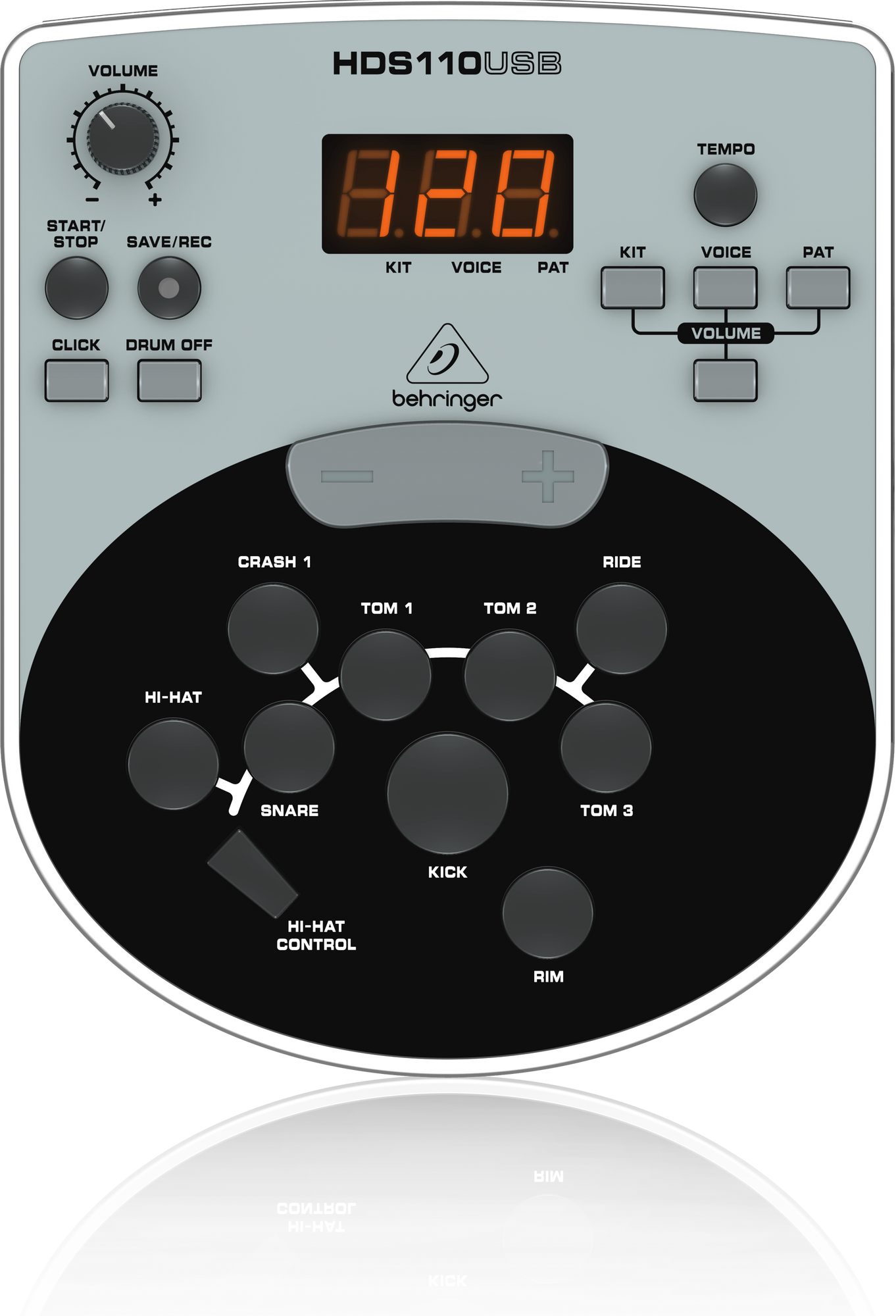 Behringer XD-8USB 5-piece Electronic Drum Set (XD8USB) | BEHRINGER , Zoso Music