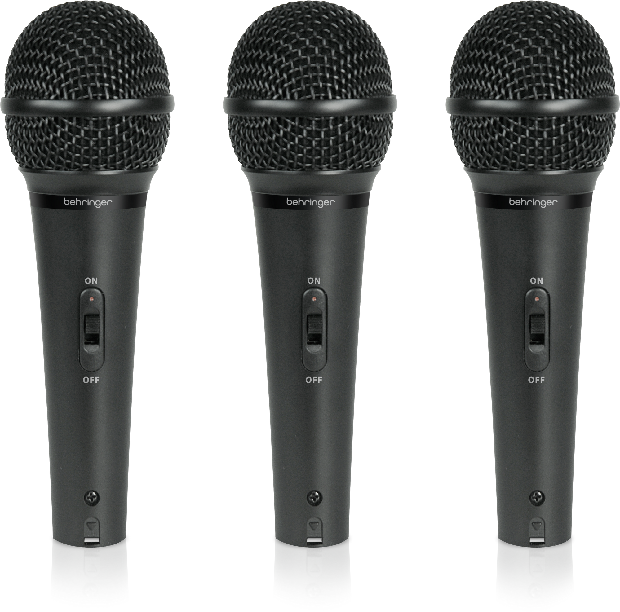 Behringer XM1800S (3-Pack) Dynamic Microphones with Carrying Case (XM 1800S / XM-1800S) | BEHRINGER , Zoso Music
