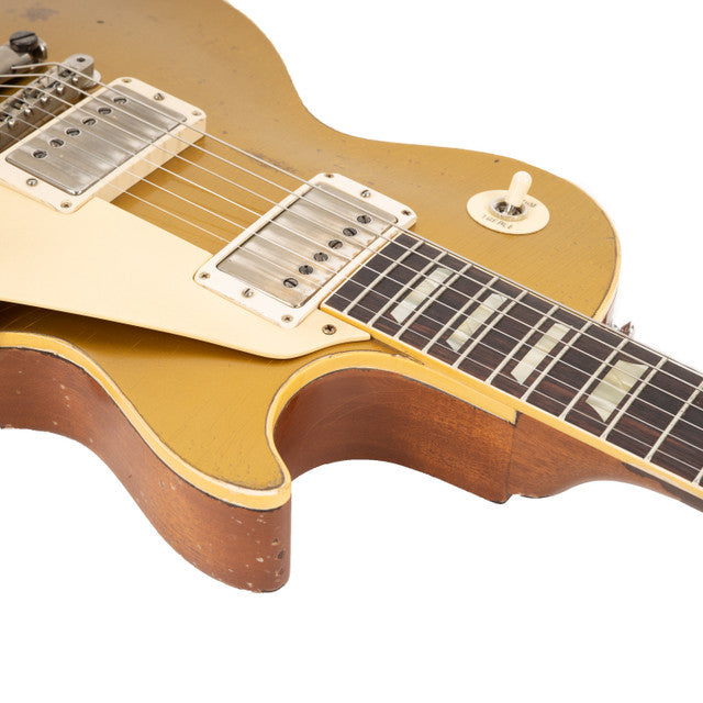 Gibson 1957 Les Paul Goldtop Reissue Ultra Heavy Aged Electric Guitar, Double Gold (LPR57UHDGNH1) |  GIBSON |  ELECTRIC GUITAR |  Zoso Music