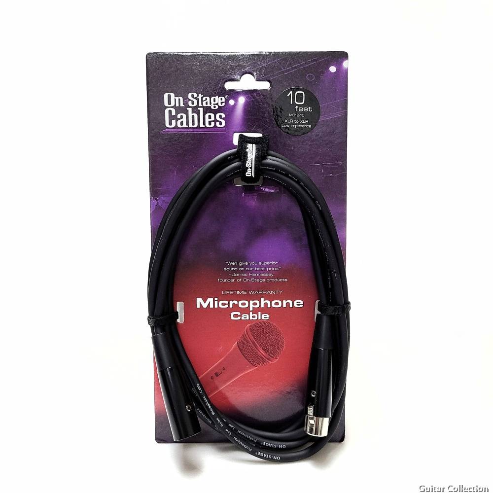 ON STAGE MC12-10 MICROPHONE CABLE 10FEET (XLR-XLR), ON-STAGE, CABLES, on-stage-cables-os-11039, ZOSO MUSIC SDN BHD