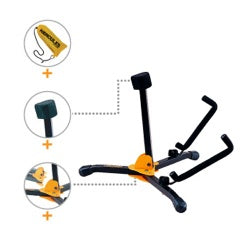 HERCULES GS401BB MINI ACOUSTIC GUITAR STAND WITH BAG, HERCULES, STAND, hercules-stand-hecgs401bb, ZOSO MUSIC SDN BHD