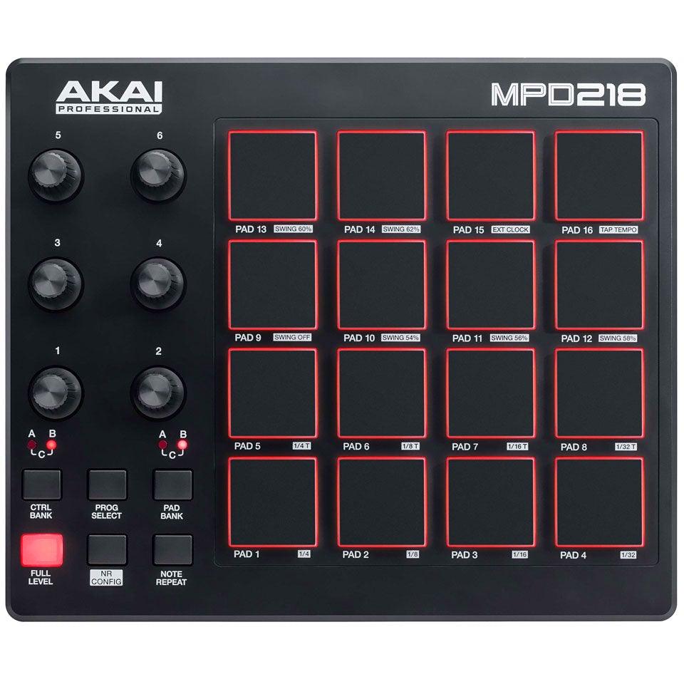 Akai Professional MPD 218 Pad Controller W/ 16 MPC Pads | AKAI PROFESSIONAL , Zoso Music