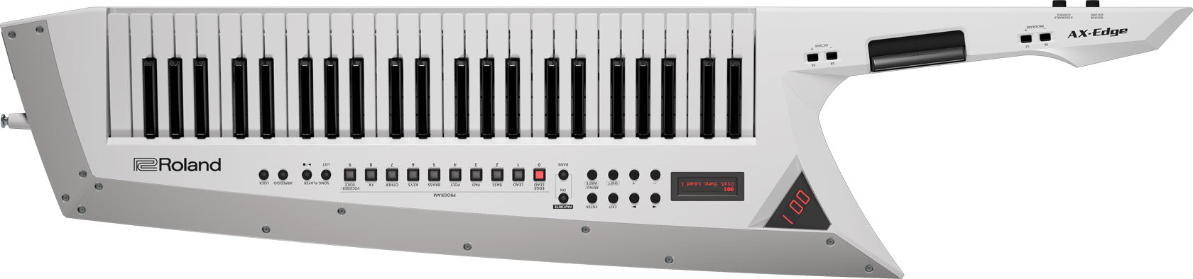 Roland AX-Edge 49-Key Keytar Synthesizer with FREE Shipping - White (AXEdge AX Edge), ROLAND, SYNTHESIZER, roland-synthesizer-axedge-w, ZOSO MUSIC SDN BHD