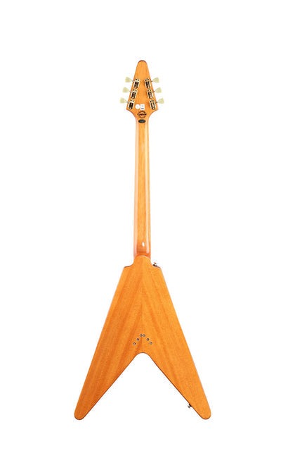 Epiphone IGCKFVWANAGH1 Korina Flying V Electric Guitar, Case Included - Aged Natural