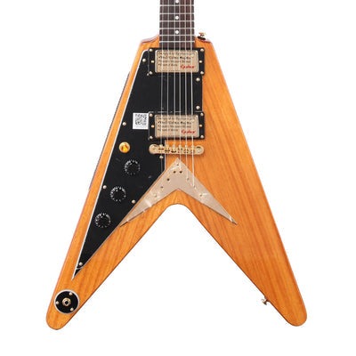 Epiphone IGCKFVWANAGH1L Korina Flying V (Incl. Hard Case; Left-handed) Aged Natural