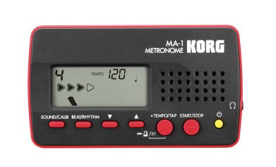 KORG MA-1 COMPACT SOLO VISUAL BEAT COUNTING METRONOMES RED (ZOSO), KORG, GUITAR & BASS ACCESSORIES, korg-guitar-bass-accessories-korg-ma1rd, ZOSO MUSIC SDN BHD