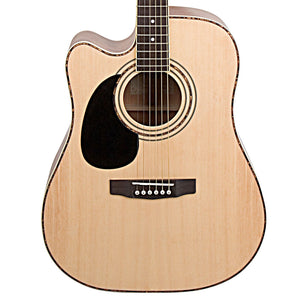 Cort AD-880Ce Left Handed Acoustic Guitar Natural | CORT , Zoso Music