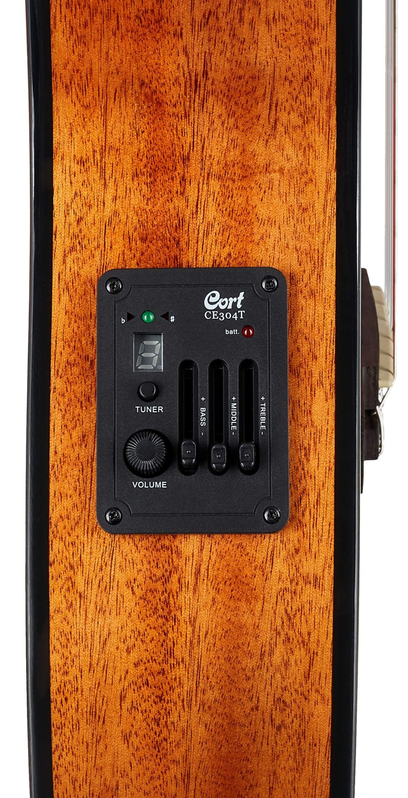 Cort Jade Nylon Classical Guitar EQ With Bag Burgundy Red Burst | CORT , Zoso Music