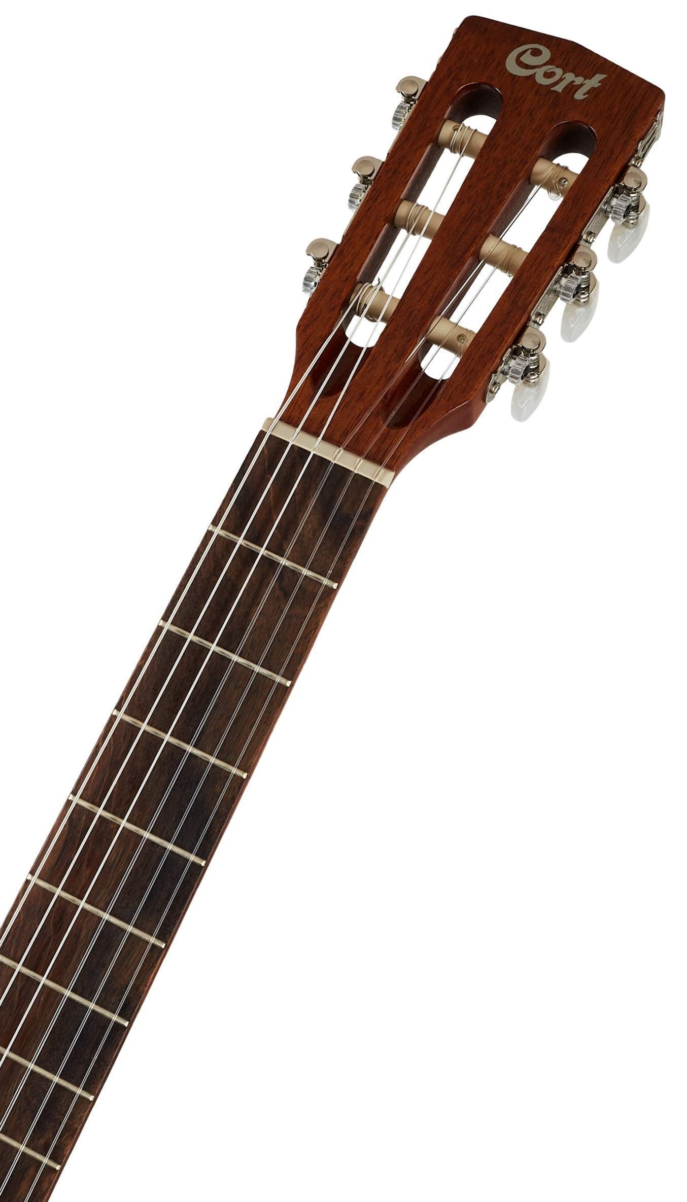 Cort Jade Nylon Classical Guitar EQ With Bag Burgundy Red Burst | CORT , Zoso Music