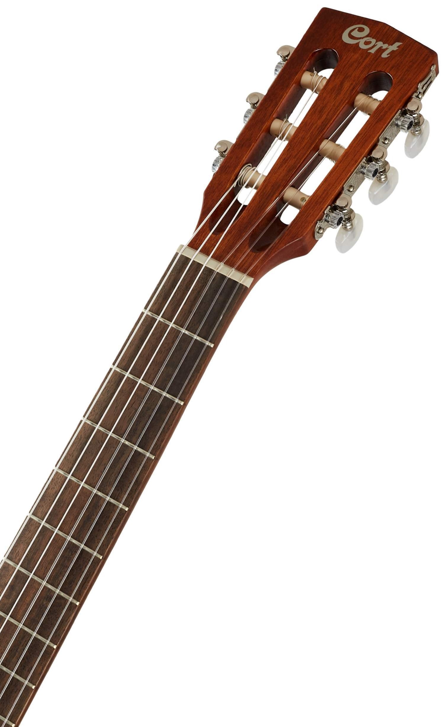 Cort Jade Nylon Classical Guitar EQ With Bag Dark Brown Burst | CORT , Zoso Music