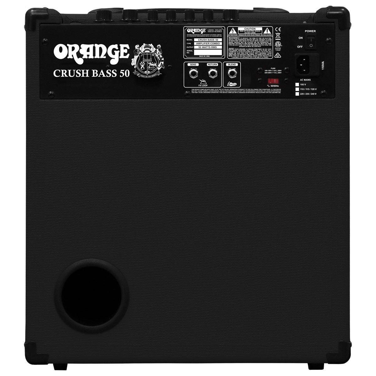 ORANGE CRUSH BASS 50 BK - 1X12